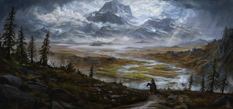 Живопись фэнтези пейзажи