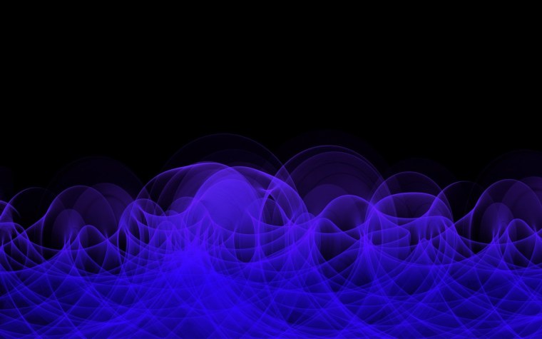 Волны на черном фоне