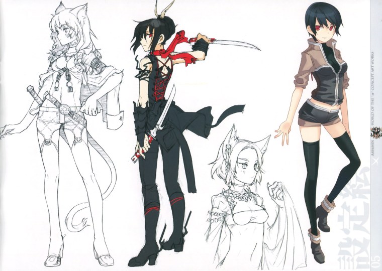 Концепт персонажа аниме