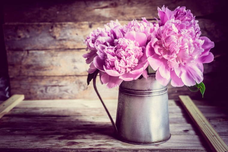 Пионы на столе