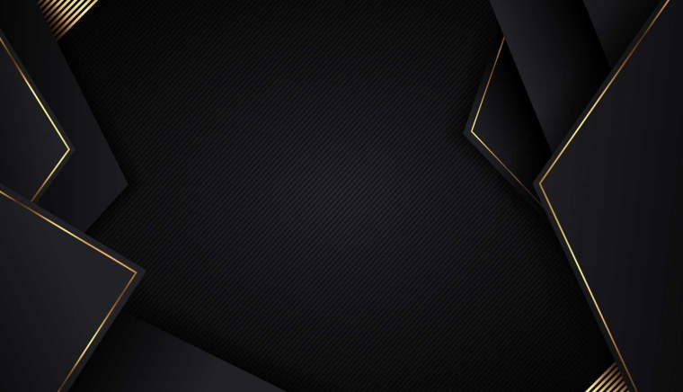 Черный с золотом