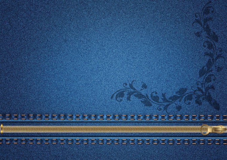 Джинсовая ткань с узором