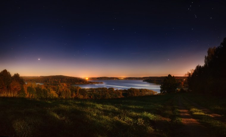 Российская природа ночью