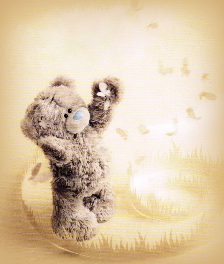 Мишка Тедди весной