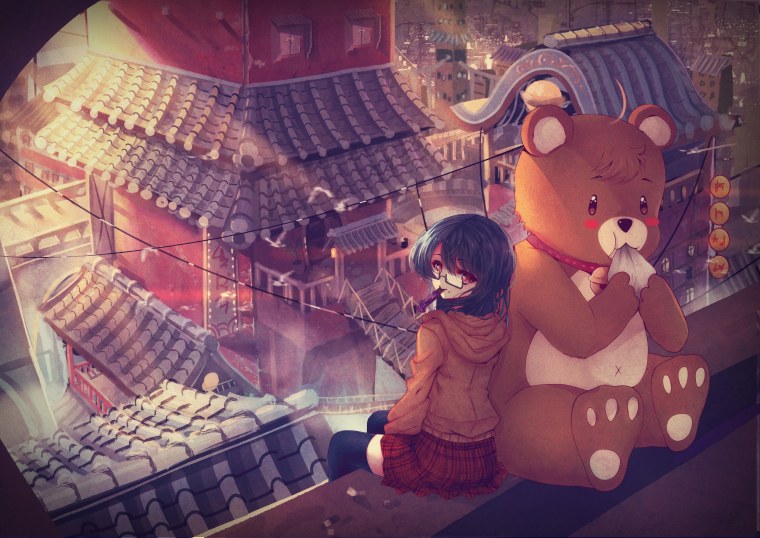 Плюшевый мишка аниме