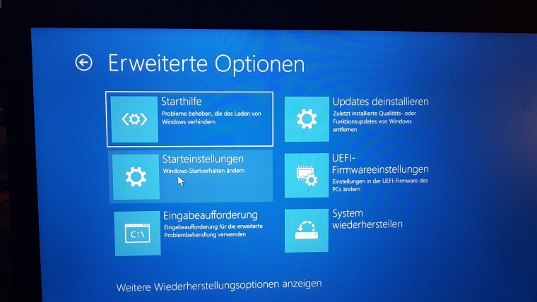 Режимы загрузки Windows 10