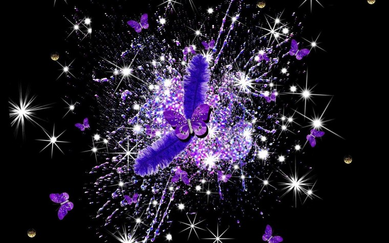 Розовые блестки