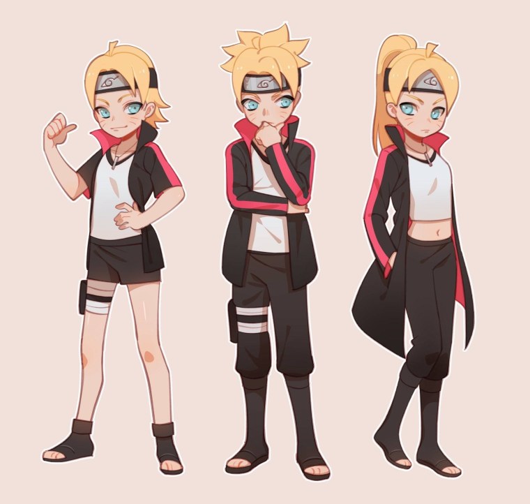 Fem Мицуки и fem Боруто