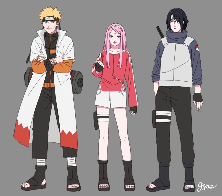 Команда 7 Наруто и Боруто