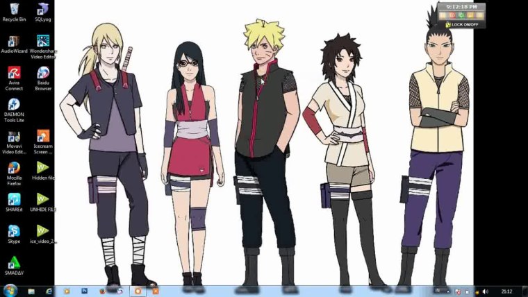 Сарада Учиха и Наруто Узумаки