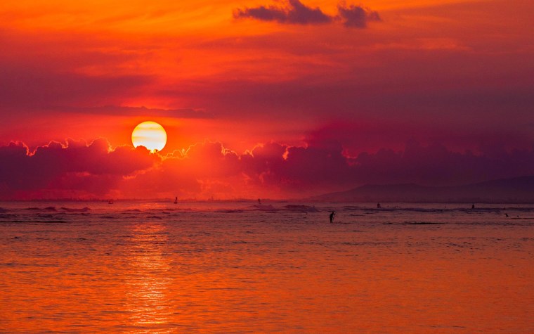 Очень красивый закат