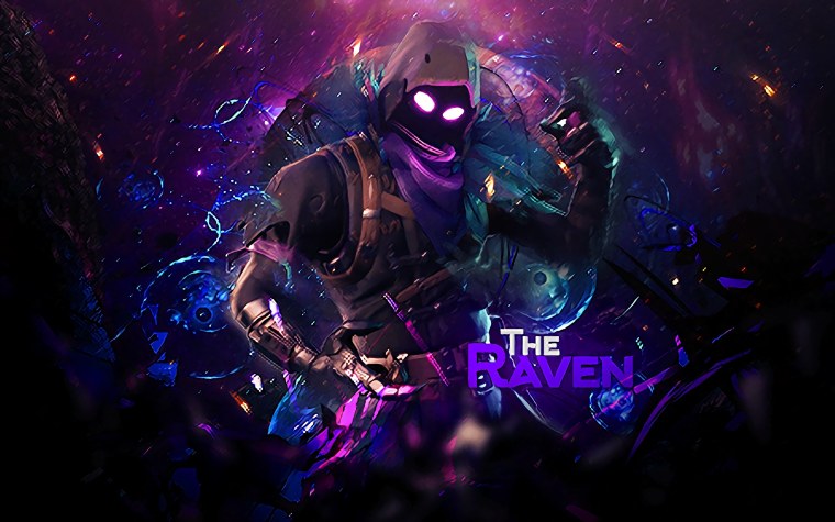 ФОРТНАЙТ ворон арт 4k