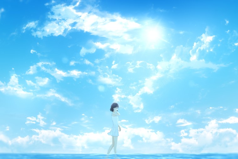 Облачное небо аниме