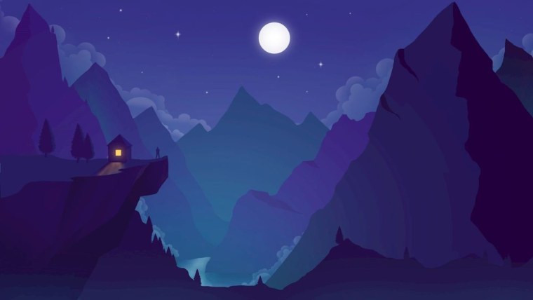 Пейзаж стиле Flat