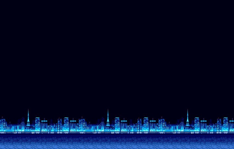 Пиксельный город