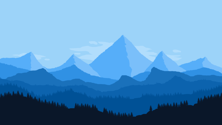 Стилизованные горы