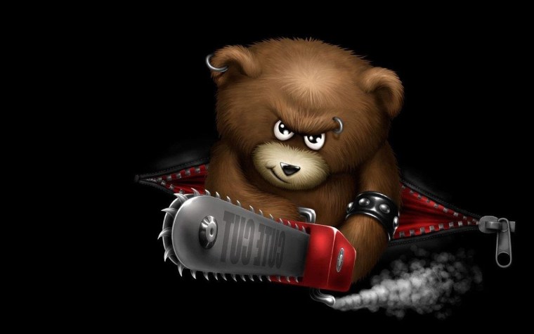 Медведь с бензопилой