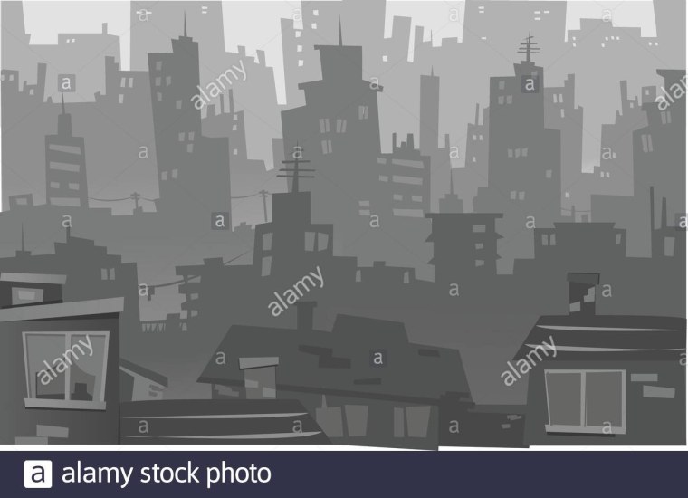 Городской пейзаж Векторная Графика