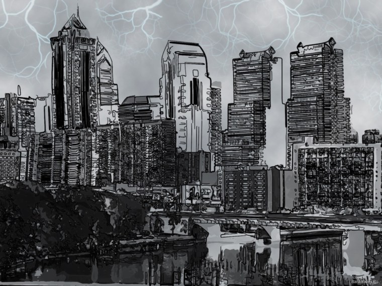 Британский кот акварель