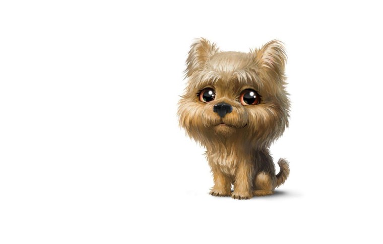 Милые животные на прозрачном фоне