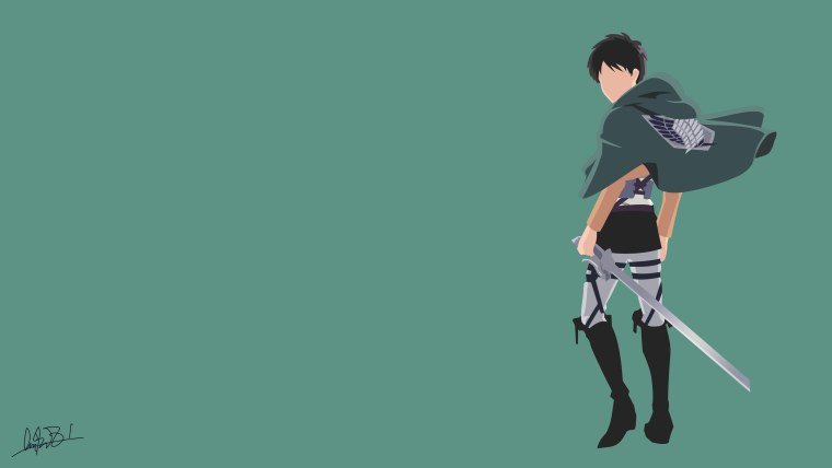 Minimalist anime атака титанов