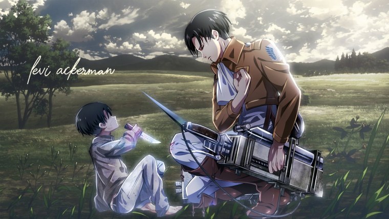 Атака титанов Минимализм Леви