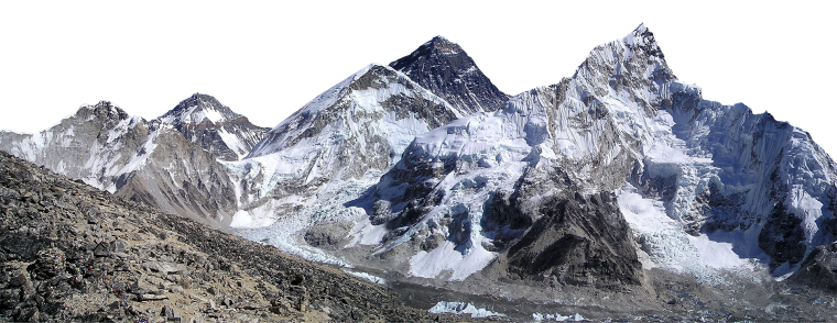 Горы на прозрачном фоне