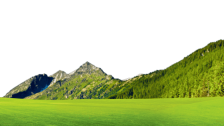 Горы на прозрачном фоне