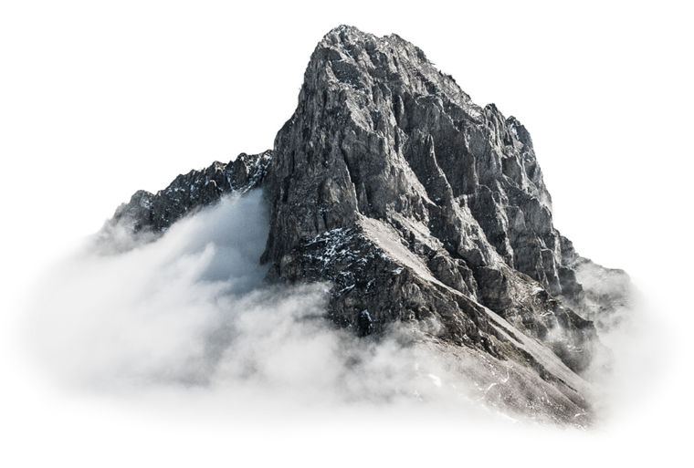 Горы на прозрачном фоне