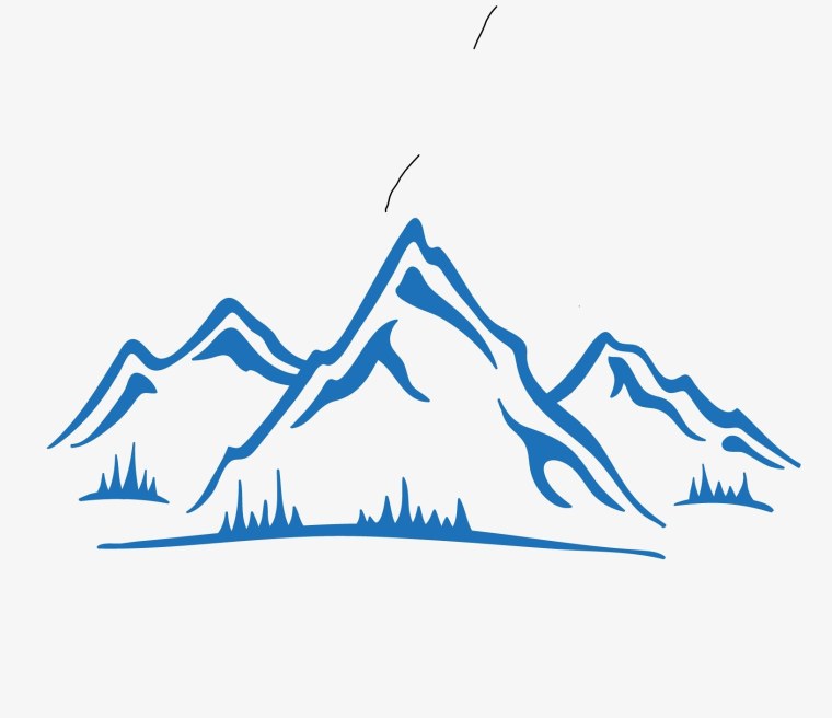 Гора Маттерхорн черно белая