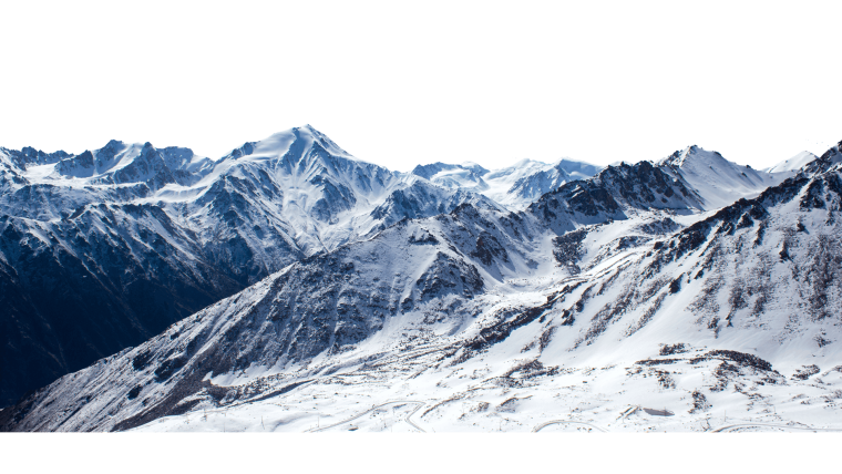 Горы на прозрачном фоне