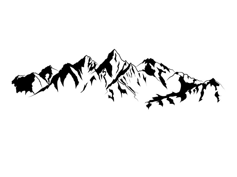 Горы контур