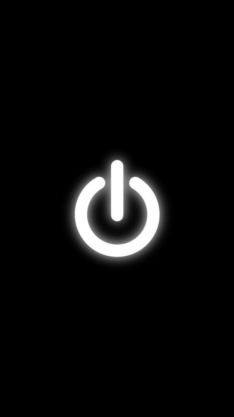 Черная заставка на экран телефона