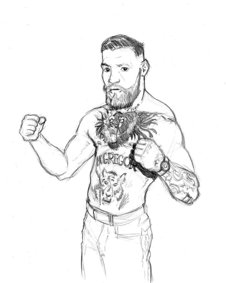 Нарисовать Конора МАКГРЕГОРА