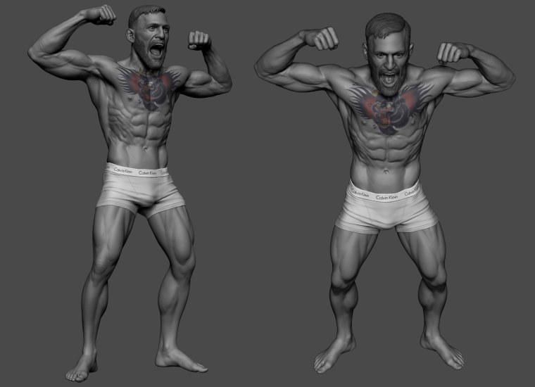 Конор МАКГРЕГОР чёрно белое