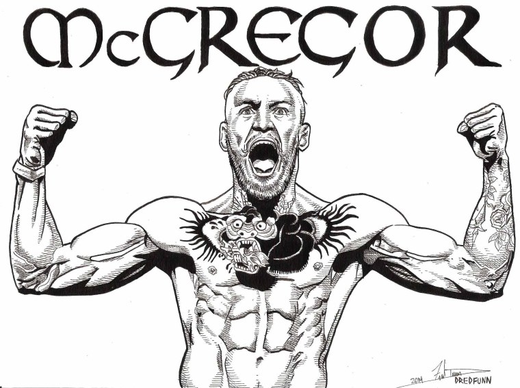 Эскиз Конора МАКГРЕГОРА