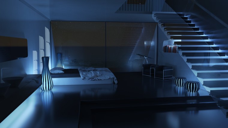 Красивая комната в темноте