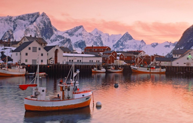 Хамнёй Норвегия горы