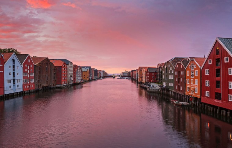 Норвегия Тронхейм деревни