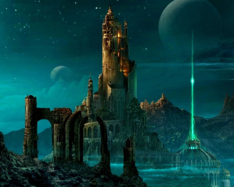 Дворец фэнтези арт Kazumasa Uchio