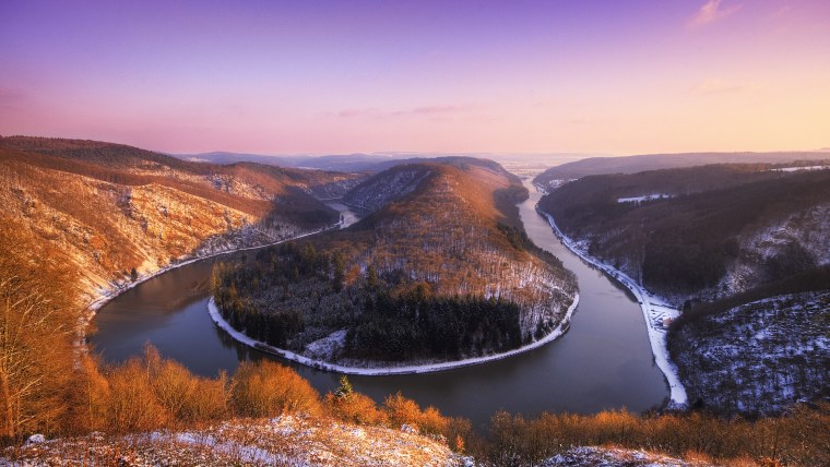 Саар Германия Излучина