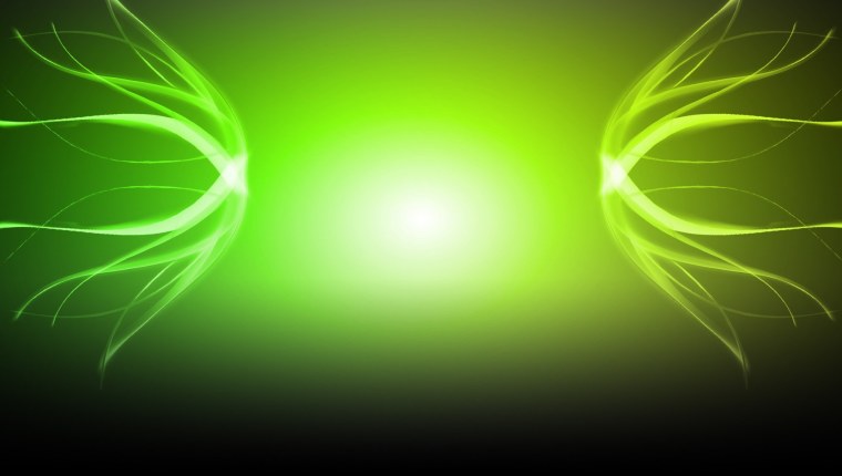 Красивый зелёный эффект