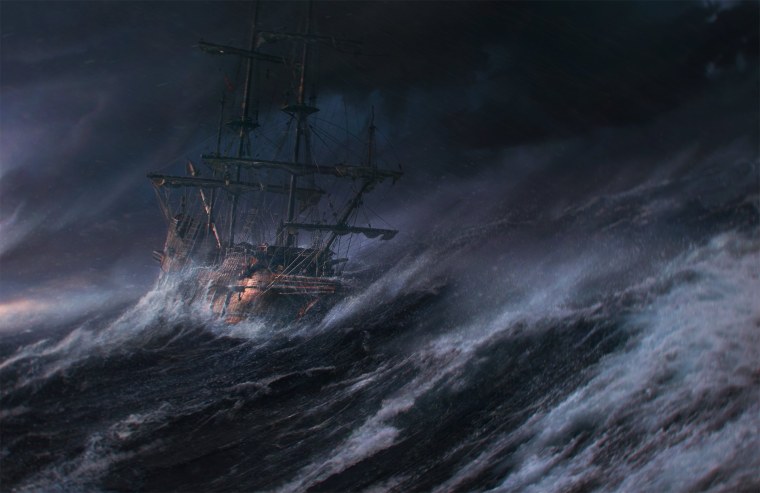 Картина Летучий голландец Айвазовского