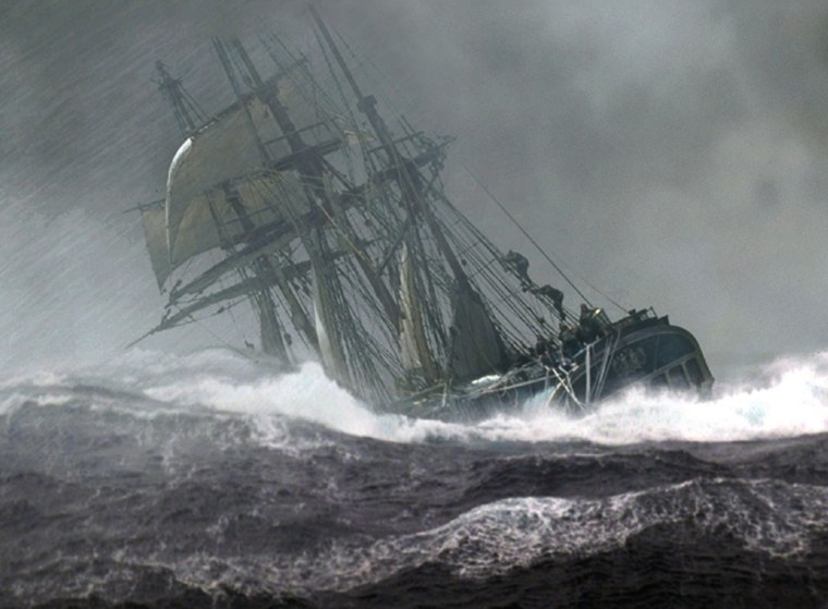 Иван Айвазовский. Тонущий корабль. 1854 Год