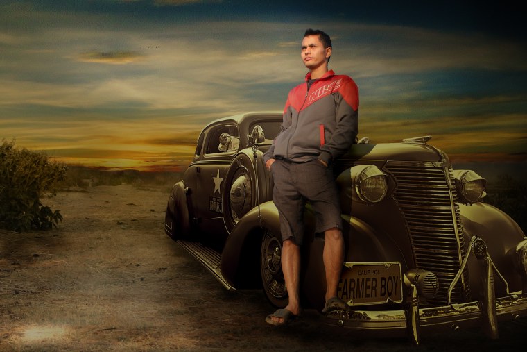 Парень в машине