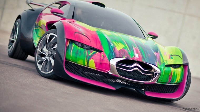 Разноцветные машины