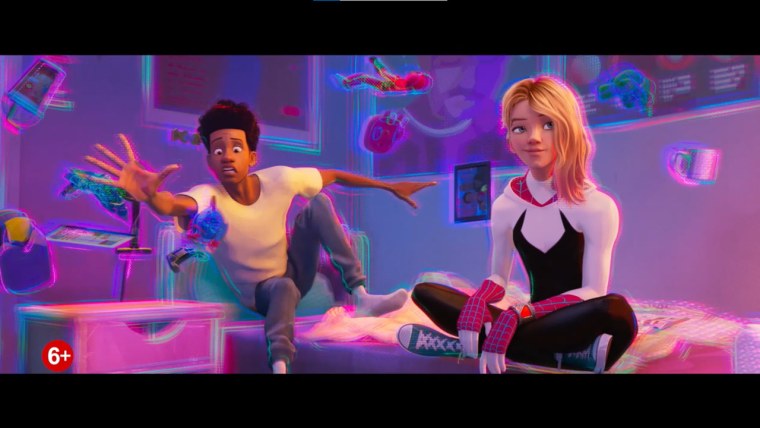 Spiderman across the Spider Verse человек пятно