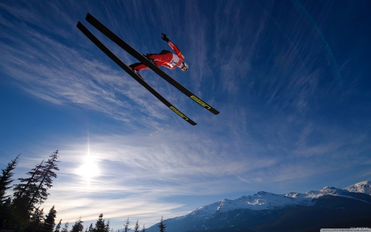 Прыжки с трамплина на лыжах в Токсово