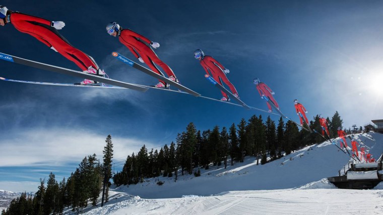 Прыжки с трамплина старт