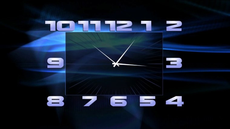 Скринсейвер цифровые часы